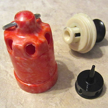 Lauterbach Whistle 1940s mottled Bakelite Siren - Toys