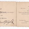 George Wright Autograph on Celebration Dinner