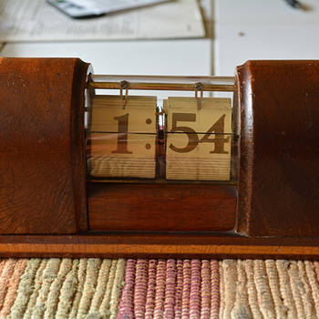 New Haven Flip Clock,"Stylis Timepiece", 1937 - Art Deco