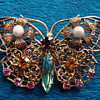 Butterfly Brooch-Czechoslovakia