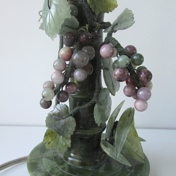 Spinach Jade? Vintage Lamp..c1930 - Lamps