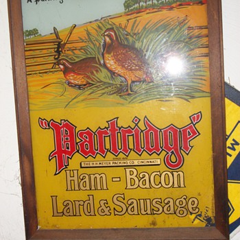 reverse painting deli sign - Advertising