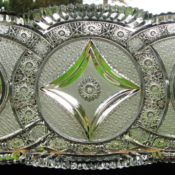 Third Plate Bohemian Brilliant Cut Glass - Art Glass