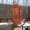 Fire extinguisher on wheels
