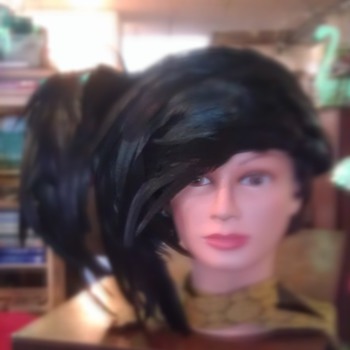 Jack McConnel red feather hat.  One of a kind.  