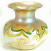 Early Decorated Quezal Vase