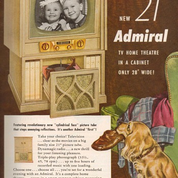 1952 - Admiral Radio/Phono/Television Advertisement
