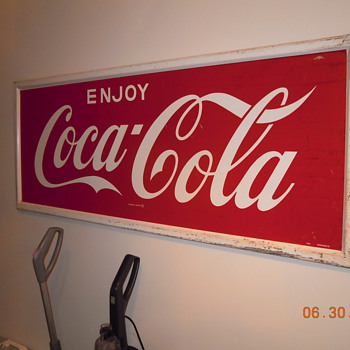 24"x60" Coca-Cola Sign by Donasco