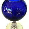 Cobalt Portieux Vallerysthal Cobalt Crystal Stemmed Vase