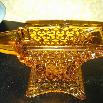 Windsor Amber Anvil - Glassware