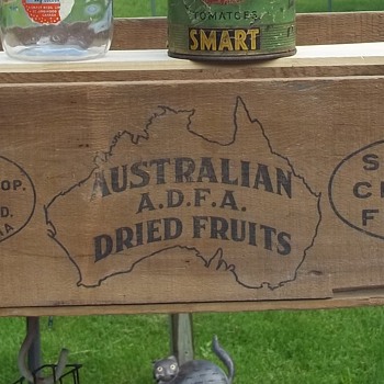 Wood Crate Box For Waikerie Co-op Fruit Co. Ltd South Australia 
