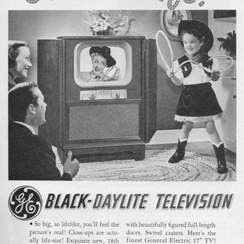 1951 - Gen. Elec. Model 17C109 Console TV Advertisements