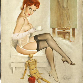 Pin Up with Bellin's manikin and my apple ! :-)  - Posters and Prints
