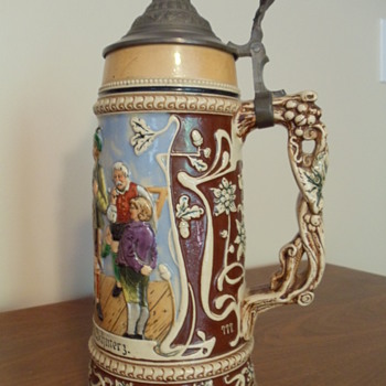 12 in. German Stein Circa 1870's. Family heirloom. - Breweriana