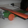 Tin toy plane. Influenced by Spirit of Saint Louis. Possibly made in the 30' s or 40's.