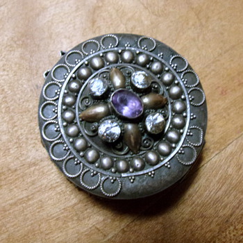 Victorian Pill Box .925 Silver - Art Nouveau