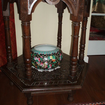 Carved Oak Table 