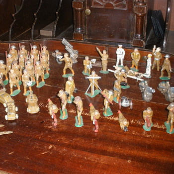 My own private army of lead soldiers! Mostly Barclay. 
