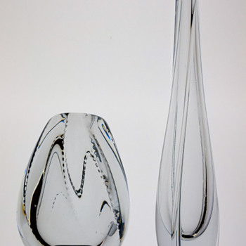Two small vases - Gunnar Nylund for Strombergshyttan. - Art Glass