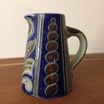 Miniature Stoneware Art Nouveau Ewer - Pottery