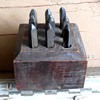 Old set of number puches