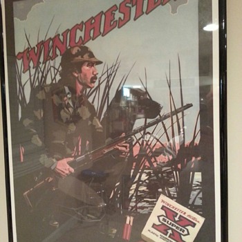 Winchester poster "the Duck Hunter" 1981