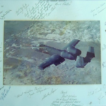 Military autographs? Farewell party to Chuck Yeager? Plane is what? - Military and Wartime