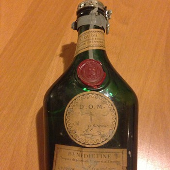 Old bottle of benedictine D.O.M France Single Malt Whisky (unopened)