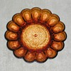 Indiana Glass Amber Glass Hobnail Egg Platter