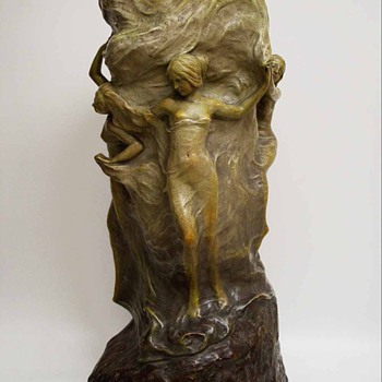 Goldscheider Terracotta Floor Vase, Austria - Art Pottery