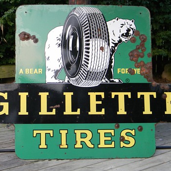 Vintage Gillette Tire sign