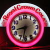 1950's Royal Crown Cola Neon Clock...Cleveland Clock