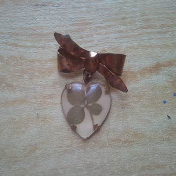 Costume Jewelry Four Leaf Clover Brooch