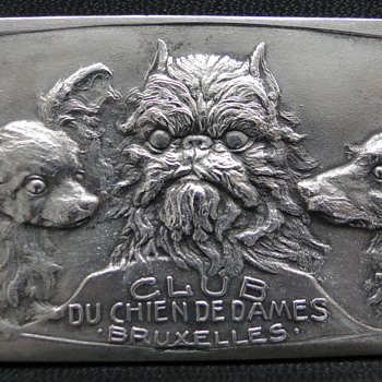 Belgian Dog Club Silvered Bronze Medal - Club De Chien De Dames Bruxelles - Medals Pins and Badges