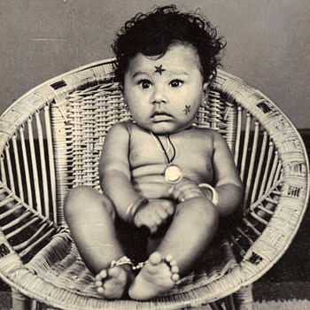 Vintage Indian Baby Photo - Photographs