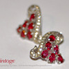 My Masterpiece Grapevine Raspberry Red Ruby Earrings