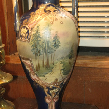 Hand Painted Pottery Vase - Art Pottery