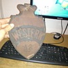 1920's metal Western Union postal sign