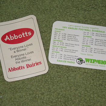 Abbotts Dairy , Abbott's Dairy , Philadelphia sports , Eagles - Football