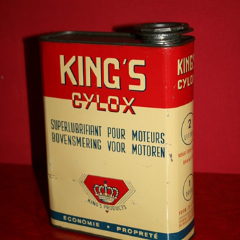 king's cylox oil can - Petroliana