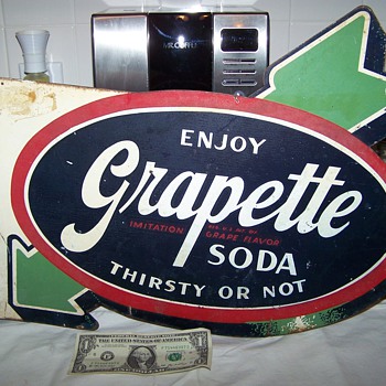 grapette flange sign- - Advertising
