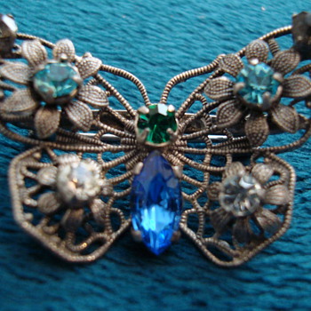 Czechoslovakia signed brooch