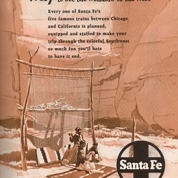 1952 - Sante Fe Railroad Advertisement - Advertising