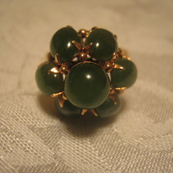 Old Jade & Gold Ring - Fine Jewelry