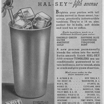 1950 Hal-Sey Fifth Ave. Advertisement