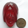 Art Nouveau Lady's Head Pendant Resin