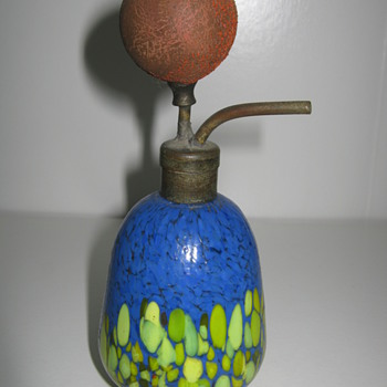 Interesting and early Czech Glass Atomizer may be by Franz Welz.. - Art Glass