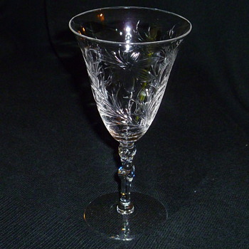 Antique crystal stemware - Glassware