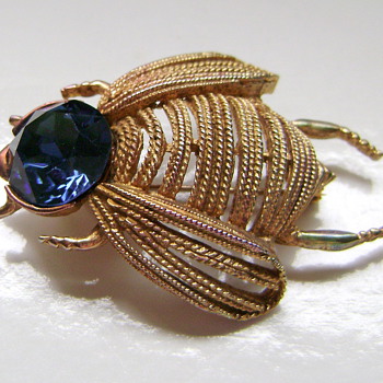 Weiss Insect Brooch - Costume Jewelry