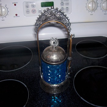 antique pickle jar - Glassware